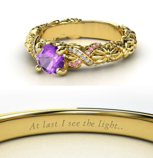 kristinepinky: Beautiful rings representing each Disney princess How perfect are these? I love how t
