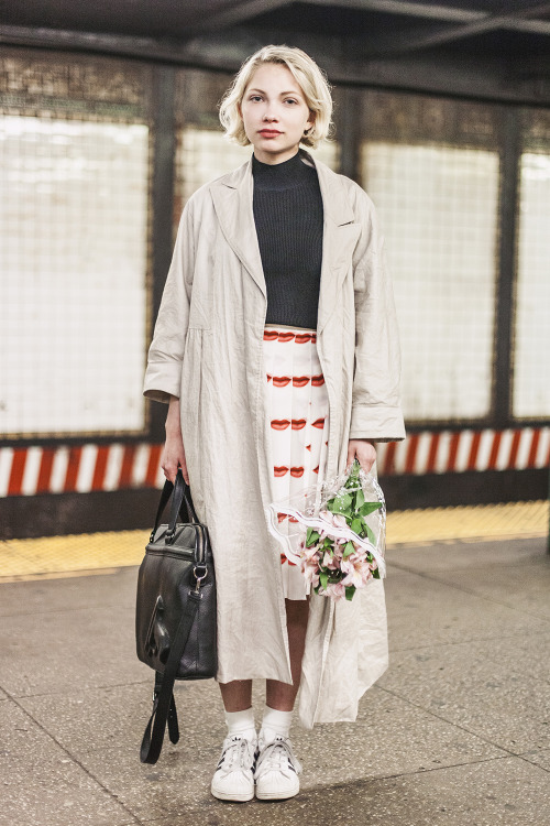 jacquelineharriet: Tavi Gevinson on her 19th birthday for refinery29 subway street style by jacqueli