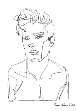 borisschmitz:    “Gaze 459”, continuous line drawing by Boris Schmitz   