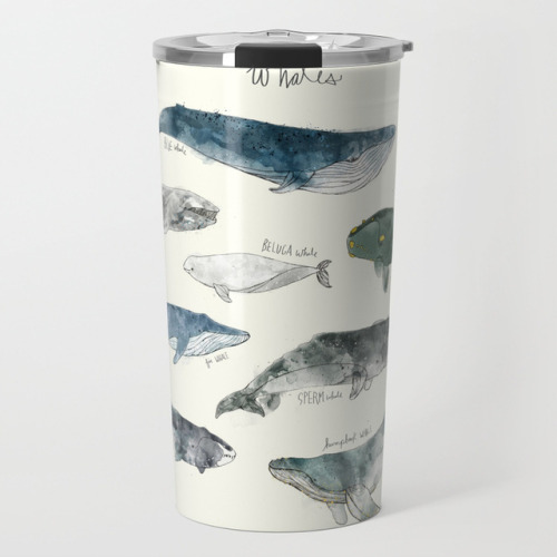 littlealienproducts:Whales Travel Mug by Amy Hamilton