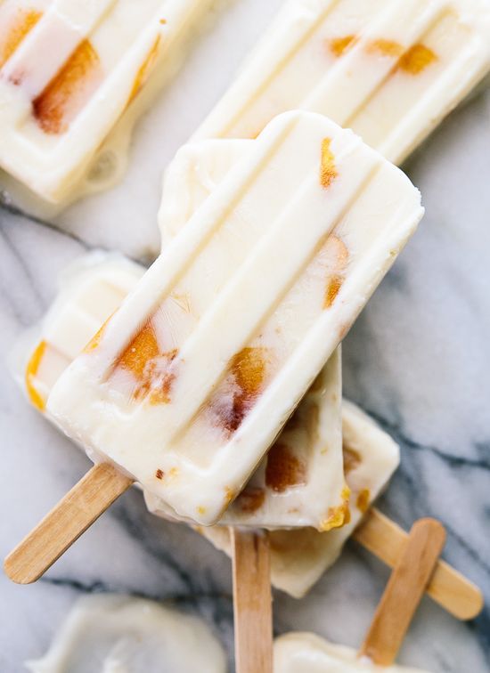 intensefoodcravings:  Creamy Peach &amp; Honey Popsicles | Cookie and Kate 