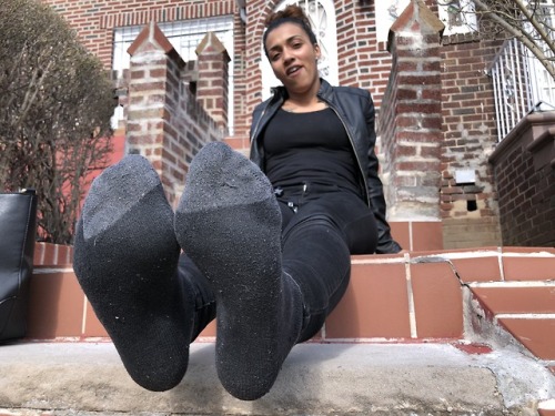 Milk, creamy Ebony soles on display 