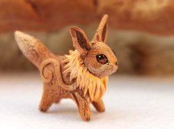 dotcore:  Eeveelutions.by Ewgeny Hontor. Available on Etsy: Eevee, Flareon. Vaporeon, Jolteon, Umbreon and Espeon. 