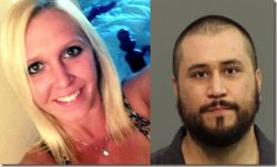 stfusexists:  tzikeh:  George Zimmerman was arrested today for “felony aggravated assault with a weapon, misdemeanor battery-domestic violence and criminal mischief.”  Why? He pointed a gun at a white woman. Let me be REALLY clear here: I am white,