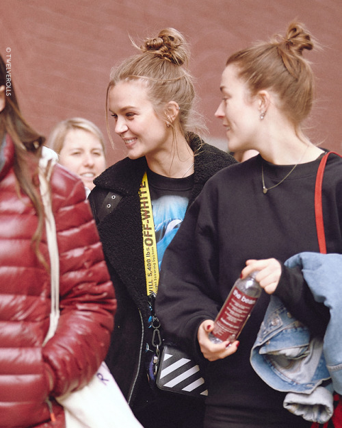 Josephine out and about with friends in NYC - April 7th, 2018.By Ryan Kyungrockim.