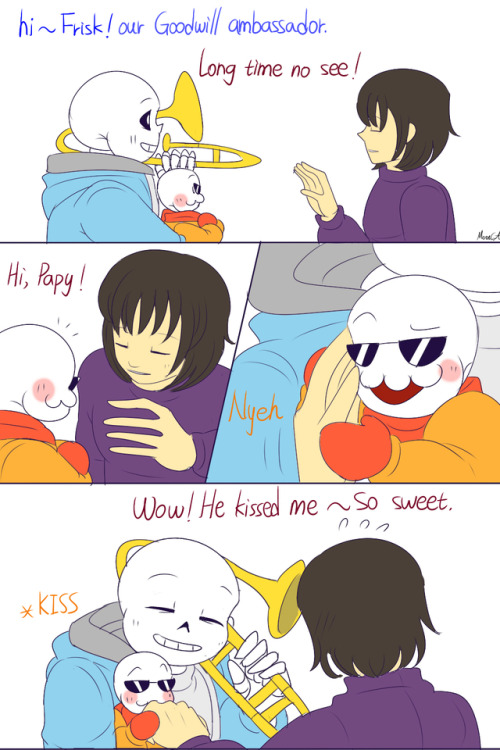 [Hide] Grillby, Sans &amp; little PapyProofreader: @lunaria-tsukano97​&lt;First part&gt;