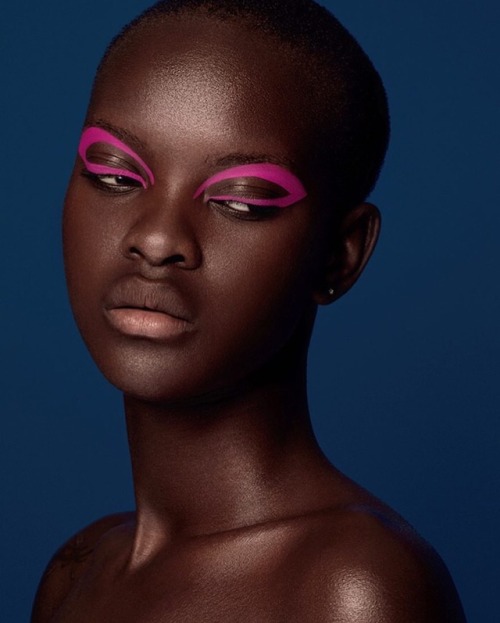 Haddy Ndure by Mike Ruiz for Glassbook Magazine, makeup by Joanne Gair