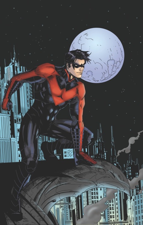 jakebartok:  After taking a much needed break from drawing I decided to get back into the swing of things with a quick Nightwing pic. I love Brett Booths nightwing. And the red has finally grown on me. Te costume is so badass. 