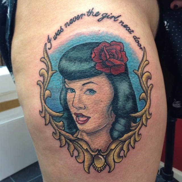 Bettie page tattoo  Tattoos Portrait tattoo Tattoos and piercings