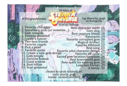 IT’S HERE!!!! Steven Universe Art Challenge!