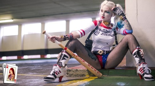 comicbookcosplayvixens:  Harley Quinn by Hannah Quinn