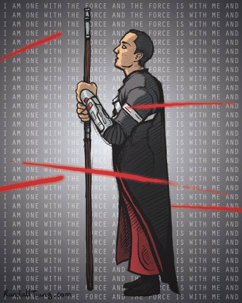 I loved Chirrut so much I stayed up to finish this. #rogueone #starwars #chirrutimwe #donnieyen #art