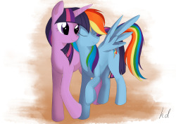 twidashlove:  Just a couple of ponies Source: