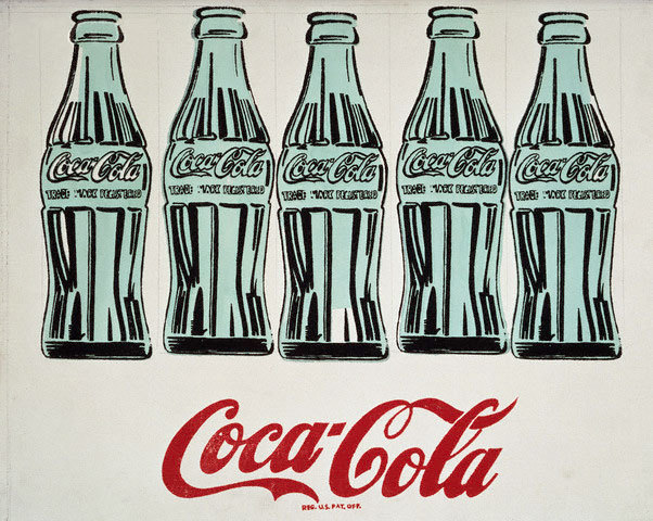 andywarhol-art:  5 Coke Bottles, 1962Andy Warhol
