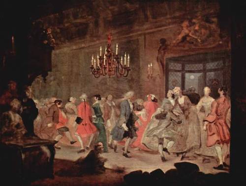 baroque-art-appreciation:The Ball, 1745, William HogarthSize: 90x68.5 cmMedium: oil, canvas