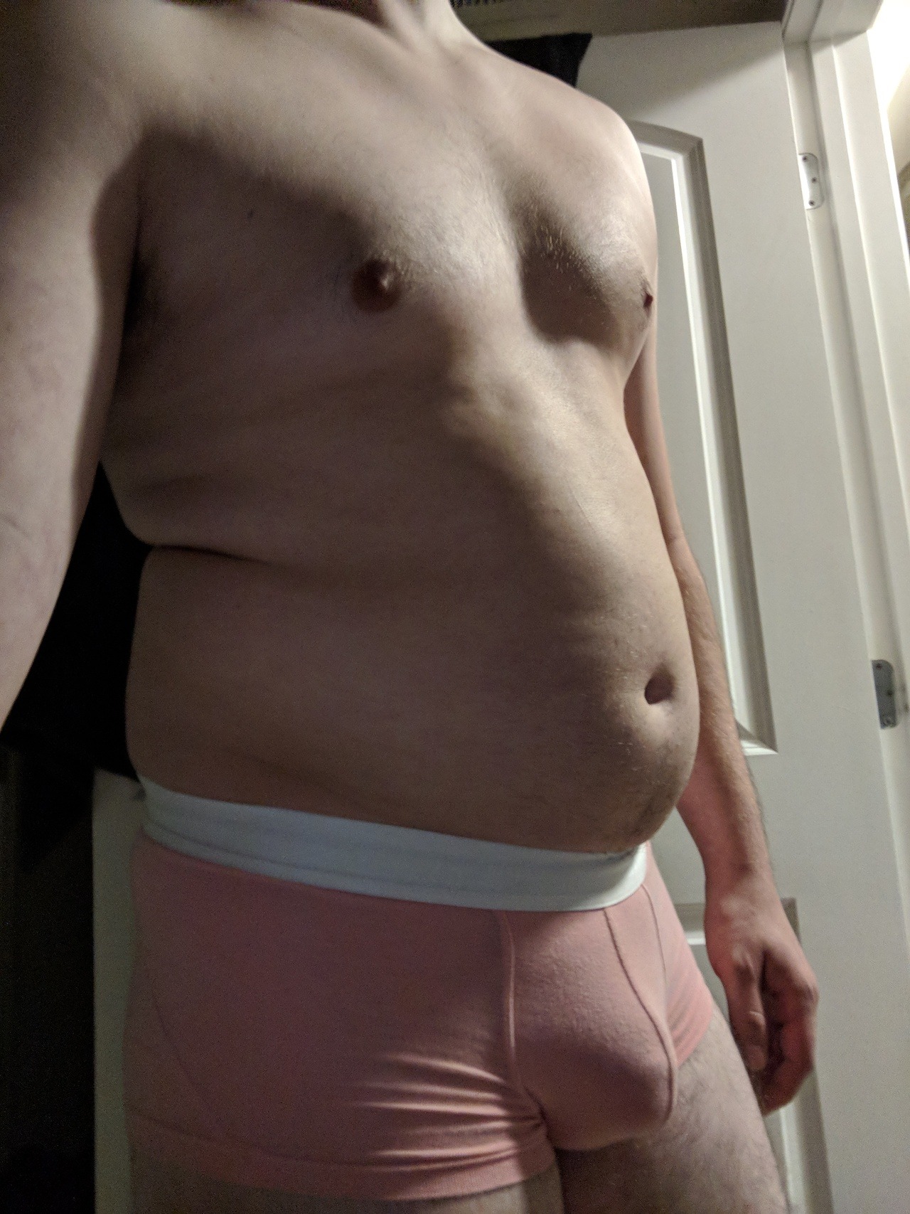 kinda-thicc:  My fat this morning.  I’m completely empty in these, but that’s