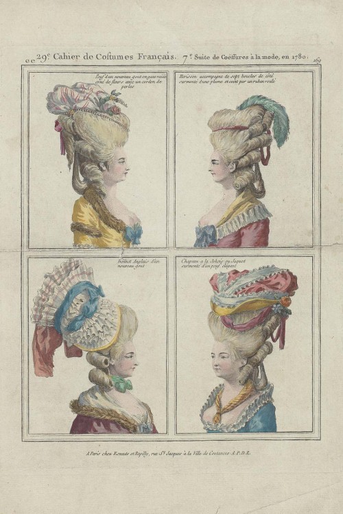 French fashion plates, 1780