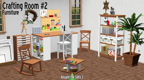 Around the Sims 3 | Crafting Room #2 - FurnitureAnother set for the huge Crafting Room thema, with t