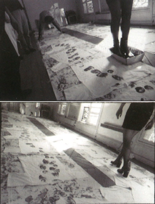 Maison Martin Margiela June/September 1991 As in the very first show, a white cotton runway was stai
