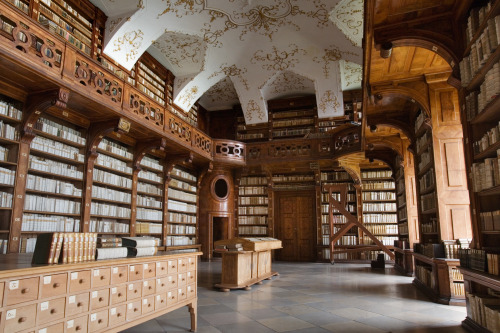 Göttweig Abbey (est. 1083): the library.