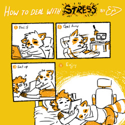 coonblr:  HOW TO DEAL WITH STRESS by END Sometimes when i’m stressed by work or something, i tend to do this and i wanted to share a few easy steps to get unstressed quick n’ nice. 1. Feel it: Many people get stressed by different reasons, so when