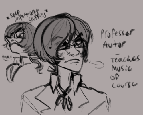 Been stewing on Autor’s role in this AU and Ive finally sat down and sketched him out boys heres wha