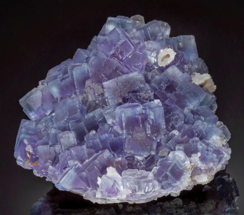 hematitehearts: Fluorite with Accenting Quartz Locality:  Berbes, Berbes Mining area, Ribadesel