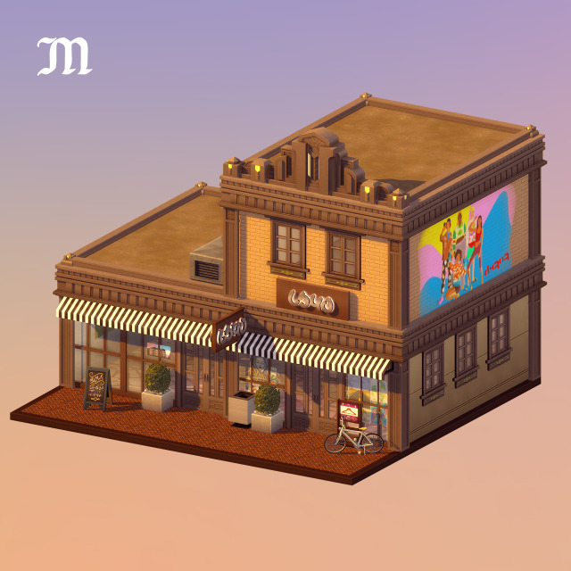 Thrift store built in The Sims 4.