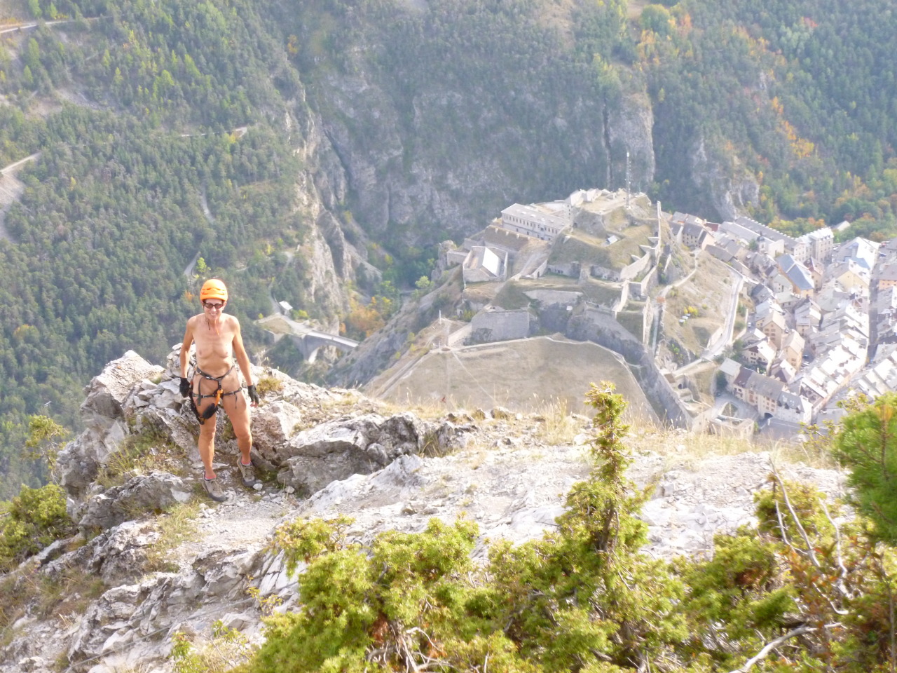 johnandsue4fun:  Croix de Toulouse via ferrata above Briancon, France. 