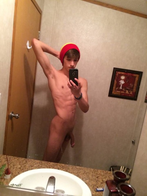 lovecircumcisedmen:  A cute teen boy showing his great cock.