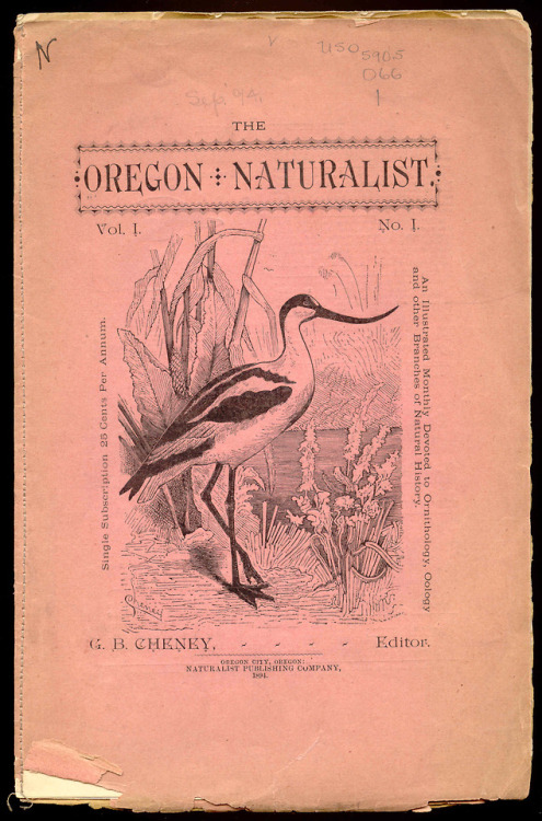 Back in 1894, Oregon City resident G. B Cheney decided to start this little journal, and we have mos