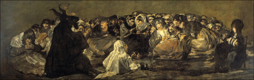 ghostsandescapades:  Francisco Goya’s “Witches’ Sabbath” 1819-1823