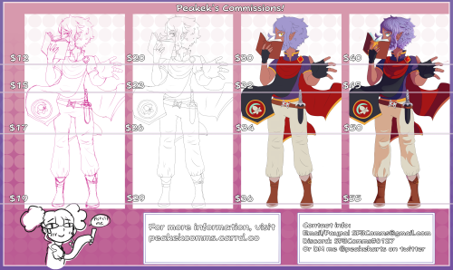 as promised! here’s my commission sheet! visit my carrd for more info peakekcomms(.)carrd(.)co