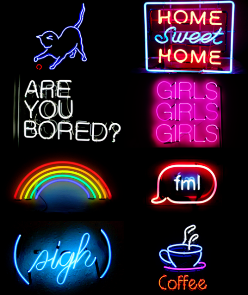 lizzymaxia: Michaela, I promised you your very own neon sign aesthetic, so here it is! I hope I can 
