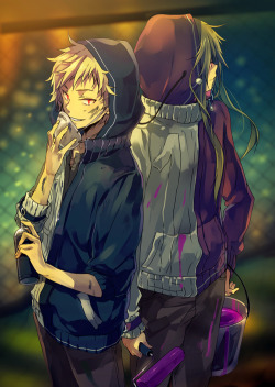 banafria:  Drew Kano/Kido last month as guest art for a shidu-characters doujin at a vocaloid event in tokyo 