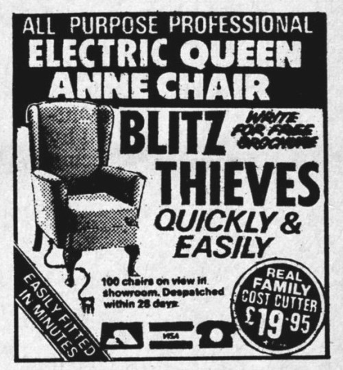 Vintage Viz - The electric Queen Anne chair (1985)&hellip;.