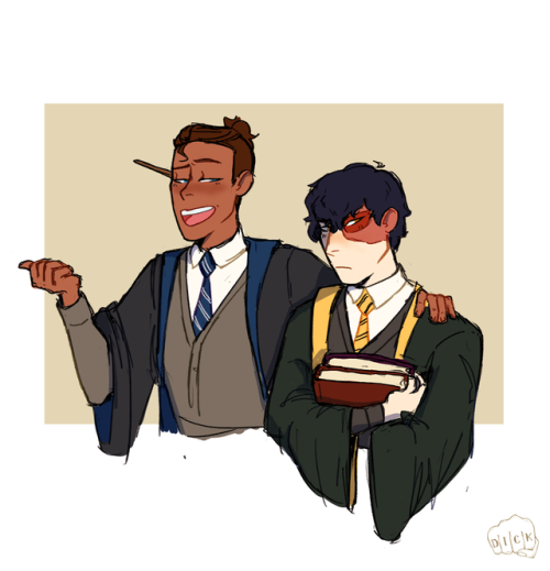 dickpuncherdraws:zukka hogwarts au bc im basic!!