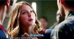 dailytylerhoechlin:  Tyler Hoechlin, Melissa Benoist and Jeremy Jordan as Superman,