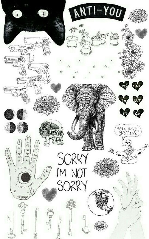 these-w0unds-wont-s33m-to-heal:  Black and white theme on We Heart It. 