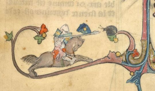 sinbadism: pinkoscalawag:   sinbadism:  lizardywizard:  curdlemilkstealbabies:  prettykikimora:  alien-boobs:  prettykikimora:  apparently modern medieval scholars have no solid idea why there’s so many old paintings of knights fighting snails.  Like