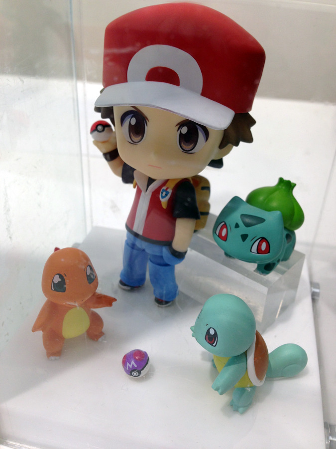 zombiemiki:  Shot of the Red Nendroid figure on display at the Tokyo Pokemon Center