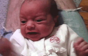 The many faces of children taking oral medication.