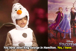 something-new-darling:That is the greatest interview I’ve ever given.—Josh Gad, “Mini Olaf Meets… Th