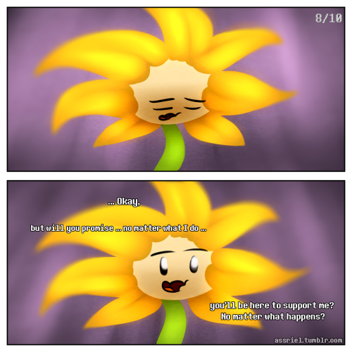 sleufoot:assriel:Frisk: “I can’t talk” Asriel: “STOP LOOKING AT ME” (My first official post for Ask Assriel)Here it is, Ask Assriel! In this blog Asriel is restored but is a bit grouchy. He acts tough and pretends to be a badass. He also loves