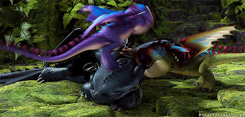 briannathestrange:  Toothless interacting with the babbies