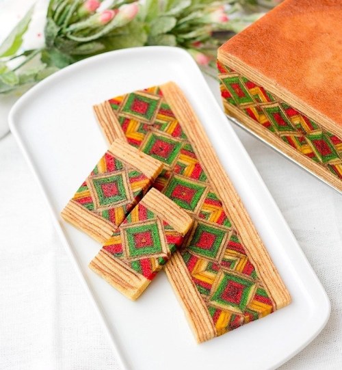 nae-design: Malaysian layered cake kek lapis Sarawak by Kitchen Confidante