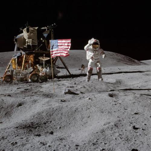 from-the-earth-to-the-moon13:On April 21st, 1972, Apollo 16 Commander John Young became the Ninth Ma