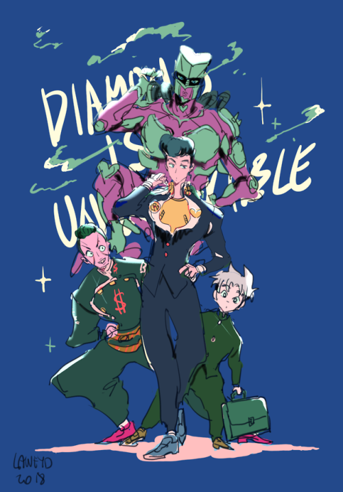 laweyd: Diamond is UnbreakableI caught up with the Jojo anime and part 4 is my favorite so far!