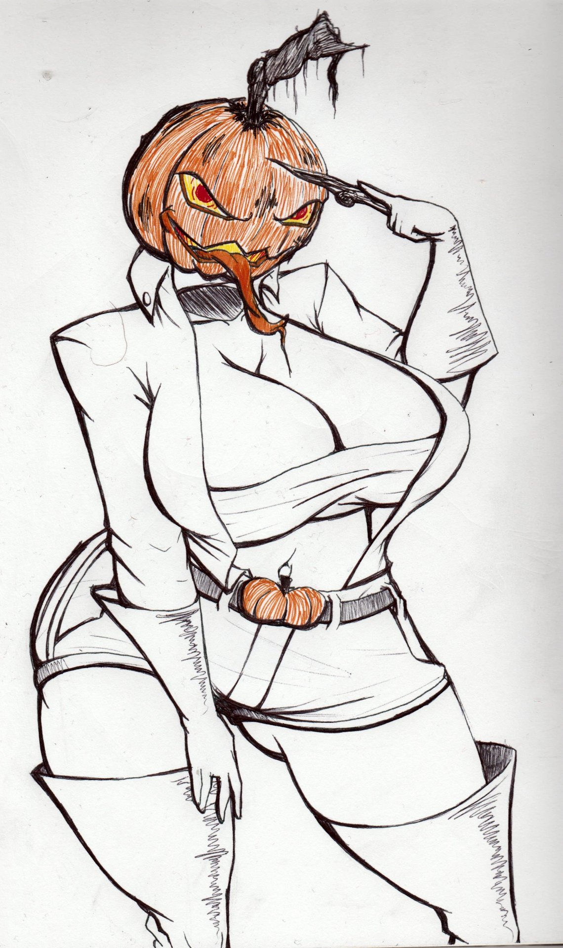 zspratt:  31 Witches, Day 31A pumpkin WitchI didnt post day 30, but I did it… and