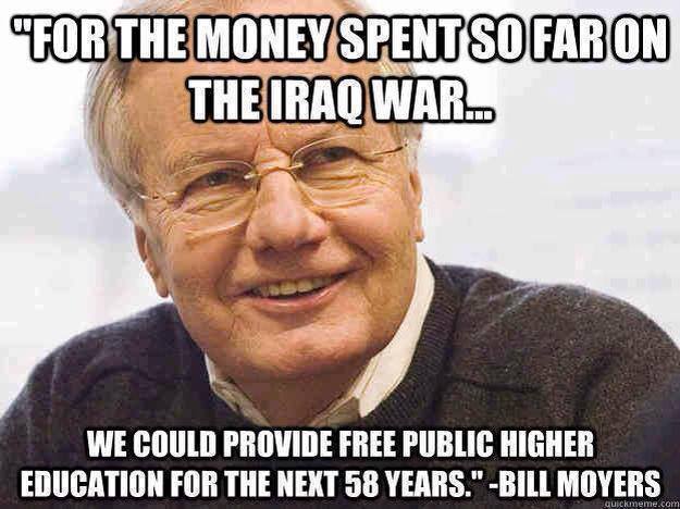 sleepingsociety:  So Many Things We Cud Do With Wasted Money On War 
